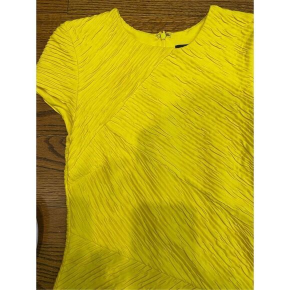 Torn by Ronny Kobo Yellow Bodycon Ruched Dress - Picture 4 of 8